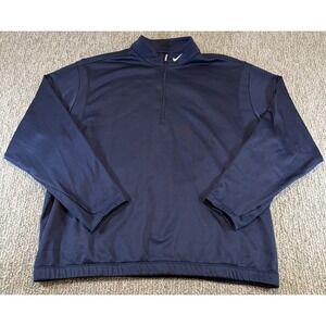 Nike Golf Therma-Fit 1/4 Zip Pullover Sweatshirt Men's XL Blue Performance